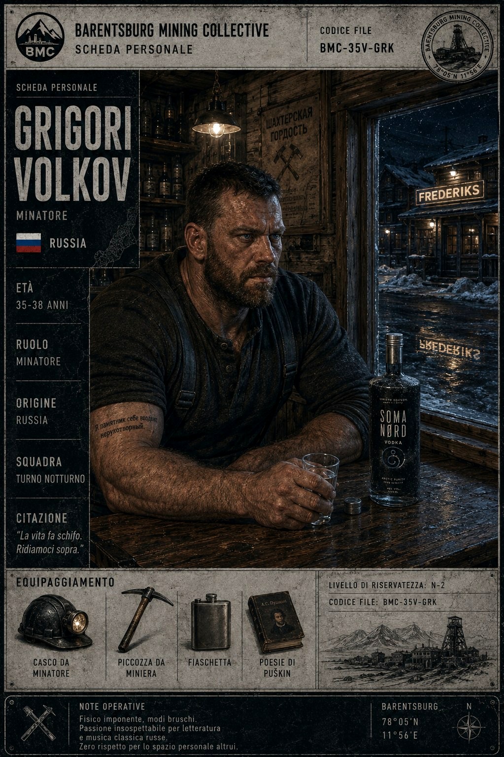 Scheda personale di Grigori Volkov